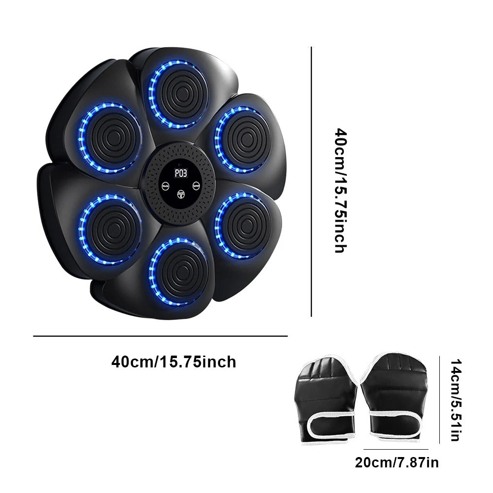 Music Boxing Machine Smart Bluetooth-Compatible Boxing Machine Wall Mounted Workout Boxing Target Machine